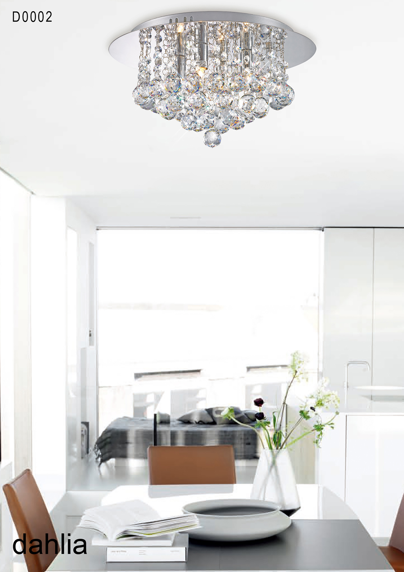 Dahlia Crystal Ceiling Lights Deco Flush Crystal Fittings Dahlia Crystal Ceiling Lights Deco Flush Crystal Fittings